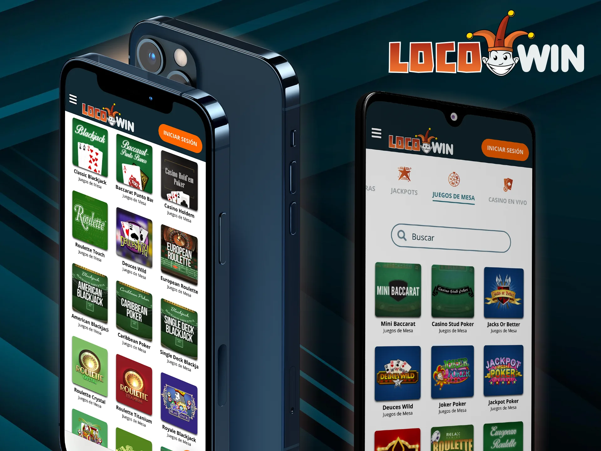 Locowin cuenta con una aplicación móvil en la que podrás disfrutar de juegos de mesa.